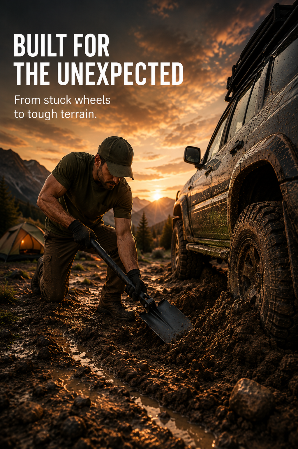 WildShovel -  Foldable Survival Shovel
