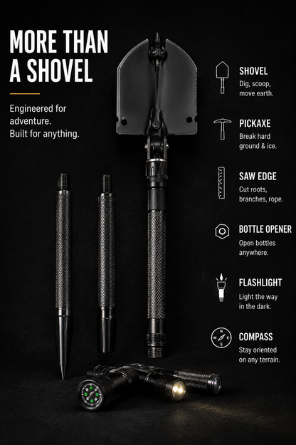 WildShovel -  Foldable Survival Shovel