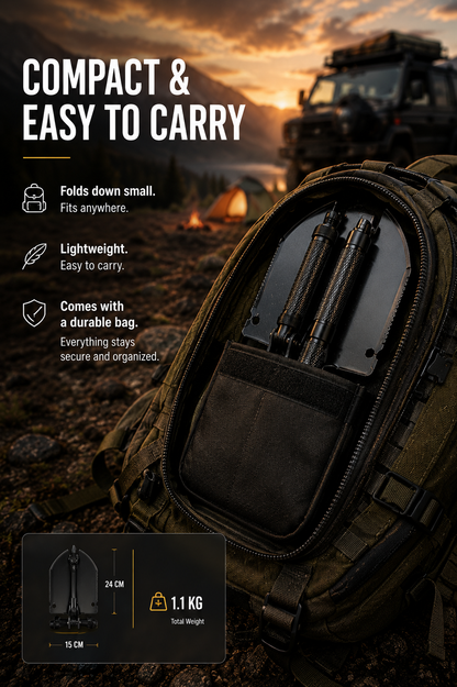 WildShovel -  Foldable Survival Shovel