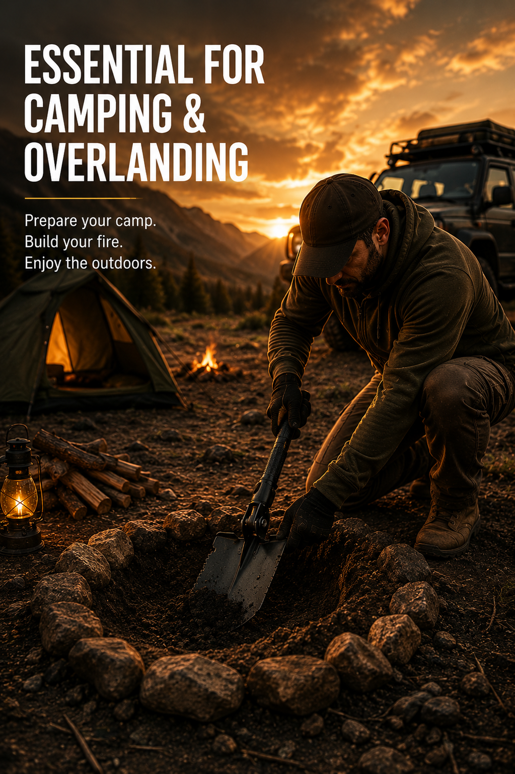 WildShovel -  Foldable Survival Shovel