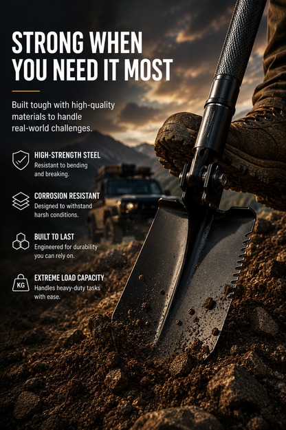 WildShovel -  Foldable Survival Shovel