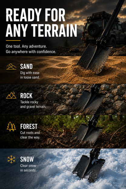 WildShovel -  Foldable Survival Shovel