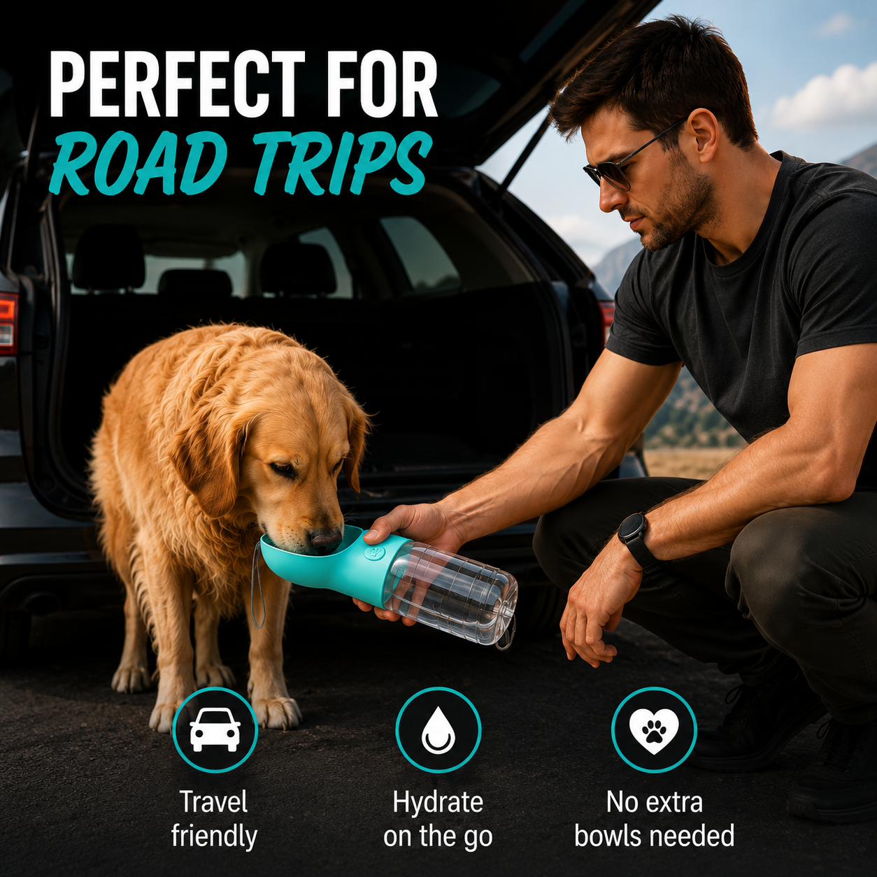 TrailBuddy - Food & Water Travel Bottle