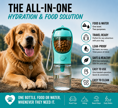 TrailBuddy - Food & Water Travel Bottle